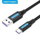Vention USB 3.1 Type-C / USB 2.0 AM - 1M Black 5A Fast Charge - CORBF