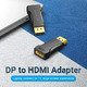 адаптер Adapter DisplayPort DP M / HDMI F Gold plated - HBOB0 адаптер Adapter DisplayPort DP M / HDMI F Gold plated - HBOB0