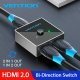 Разклонител превключвател HDMI 2.0 Switcher/Splitter 2-Port Bi-Direction - Grey Aluminium - AFLH0