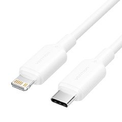кабел Cable USB 2.0 Type-C to Lighting 1m White - LAKWF кабел Cable USB 2.0 Type-C to Lighting 1m White - LAKWF