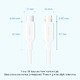 кабел Cable USB 2.0 Type-C to Lighting 1m White - LAKWF кабел Cable USB 2.0 Type-C to Lighting 1m White - LAKWF