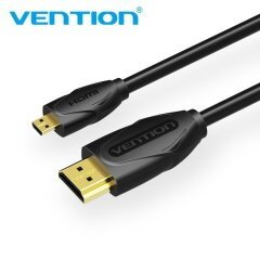 Кабел Micro HDMI2.0 Cable 1.5M Black - VAA-D03-B150