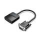 адаптер Adapter VGA to HDMI with sound - Active converter with AUX-in and Micro USB power - ACNBB