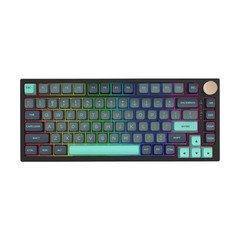 безжична геймърска механична клавиатура Wireless Gaming Mechanical Keyboard - N75 PRO Caribbean Blue - Kailh Vaporwave Switches, RGB безжична геймърска механична клавиатура Wireless Gaming Mechanical Keyboard - N75 PRO Caribbean Blue - Kailh Vaporwave Switches, RGB