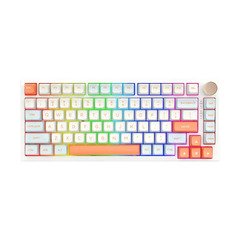 безжична геймърска механична клавиатура Wireless Gaming Mechanical Keyboard - N75 PRO Jelly Orange - Azure Switches, RGB безжична геймърска механична клавиатура Wireless Gaming Mechanical Keyboard - N75 PRO Jelly Orange - Azure Switches, RGB