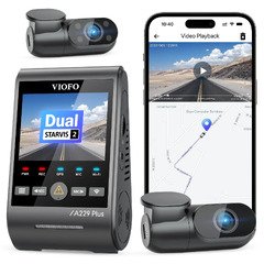 Видеорегистратор Dash Cam A229 Plus 3 Channel - 2K, HDR, Sony STARVIS 2, GPS Видеорегистратор Dash Cam A229 Plus 3 Channel - 2K, HDR, Sony STARVIS 2, GPS