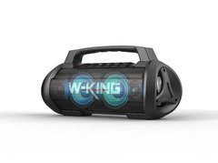 Bluetooth Party Speaker - D10 Black - 70W, Karaoke mic input, Light Show