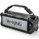W-King Bluetooth Speaker - D8 Black - 50W