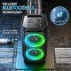 Bluetooth Party Speaker - T11 Black - 100W, Guitar Input, Karaoke