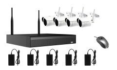 Wi-Fi Kit - 4xBullet IP Cameras 2MP + NVR - WIFI3608DE4FE200