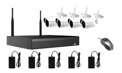 комплект за безжично видеонаблюдение Wi-Fi Kit - 4xBullet IP Cameras 2MP + NVR - WIFI3608DE4FE200 комплект за безжично видеонаблюдение Wi-Fi Kit - 4xBullet IP Cameras 2MP + NVR - WIFI3608DE4FE200