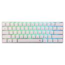 White Shark геймърска механична клавиатура Gaming Mechanical Keyboard SHINOBI 2 - YUSYA 5P Blue Switches (English US), White White Shark геймърска механична клавиатура Gaming Mechanical Keyboard SHINOBI 2 - YUSYA 5P Blue Switches (English US), White