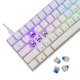 геймърска механична клавиатура Gaming Mechanical Keyboard SHINOBI 2 - YUSYA 5P Blue Switches (English US), White геймърска механична клавиатура Gaming Mechanical Keyboard SHINOBI 2 - YUSYA 5P Blue Switches (English US), White