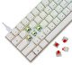 Gaming Mechanical Keyboard SHINOBI 2 - YUSYA 5P Red Switches (English US), White Gaming Mechanical Keyboard SHINOBI 2 - YUSYA 5P Red Switches (English US), White