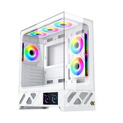 кутия Case E-ATX - Alphard Pro Arctic - 6 inch LCD Display, 6 ARGB Fans кутия Case E-ATX - Alphard Pro Arctic - 6 inch LCD Display, 6 ARGB Fans