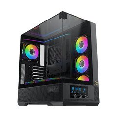 Case EATX - Vision - 7 ARGB Fans, LCD Display Panel, Smart Fan Control Case EATX - Vision - 7 ARGB Fans, LCD Display Panel, Smart Fan Control