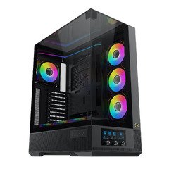 кутия Case EATX - Vision Pro - 8 ARGB Fans, LCD Display Panel, Smart Fan Control кутия Case EATX - Vision Pro - 8 ARGB Fans, LCD Display Panel, Smart Fan Control
