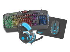 Gaming COMBO THUNDERSTREAK 4-in-1 Keyboard, Mouse, Headset, Mousepad - NFU-0938 Gaming COMBO THUNDERSTREAK 4-in-1 Keyboard, Mouse, Headset, Mousepad - NFU-0938