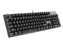 Mechanical keyboard aluminium THOR 300 WHITE 104 keys - NKG-0946