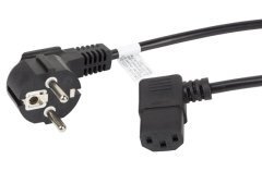 Cable Power cord Schuko / IEC 320 C13 1.8m Angle - CA-C13C-12CC-0018-BK