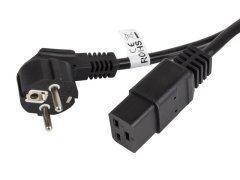 Cable Power cord Schuko /  IEC 320 C19 16A 1.8m - CA-C19C-10CC-0018-BK