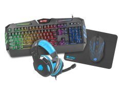 Геймърски комплект Gaming COMBO THUNDERSTREAK 2.0 4-in-1 Keyboard, Mouse, Headset, Mousepad - NFU-1370