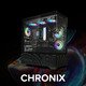 Case ATX - Chronix BLACK - 3 x 120 mm A-RGB, USB-C, Tempered Glass Case ATX - Chronix BLACK - 3 x 120 mm A-RGB, USB-C, Tempered Glass