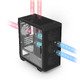 Case mATX - M4 Black - Addressable RGB, Tempered Glass, 4 fans included Case mATX - M4 Black - Addressable RGB, Tempered Glass, 4 fans included