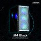 Case mATX - M4 Black - Addressable RGB, Tempered Glass, 4 fans included Case mATX - M4 Black - Addressable RGB, Tempered Glass, 4 fans included