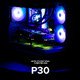 Case mATX - P30 Black - aRGB, Tempered Glass Case mATX - P30 Black - aRGB, Tempered Glass